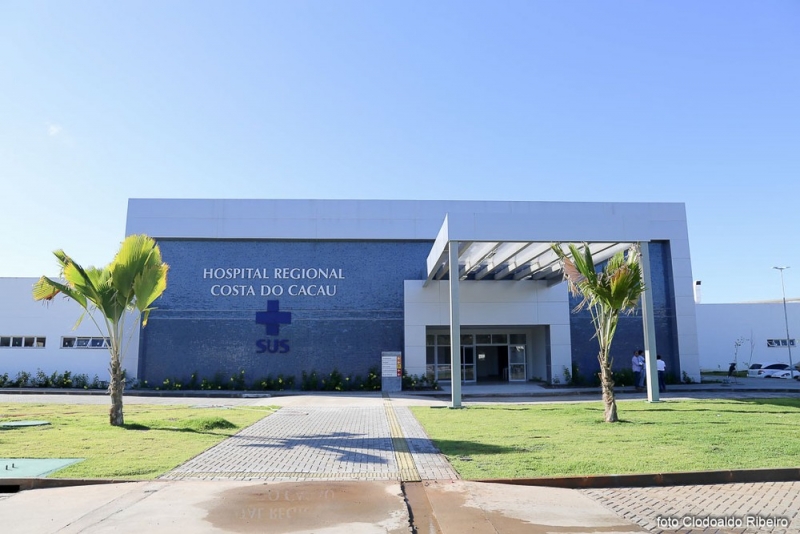 Hospital da Costa do Cacau, onde a jovem foi internada. (Foto: Clodoaldo Ribeiro/ Divulgação)
