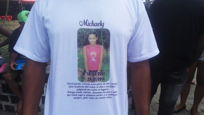 Mickaely foi assassinada pelo pai em 2014. (Foto: Rastro101)