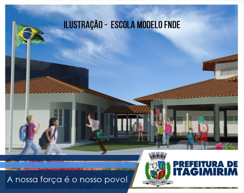 Imagem ilustrativa da Escola Modelo do FNDE (Divulgação)