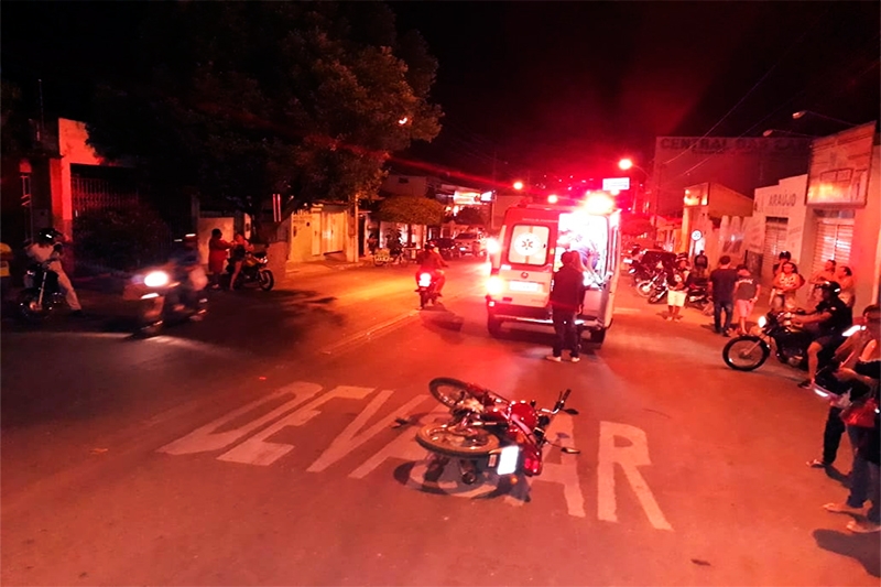 Homem atropelou um motociclista durante a fuga. (Imagem: 97News)