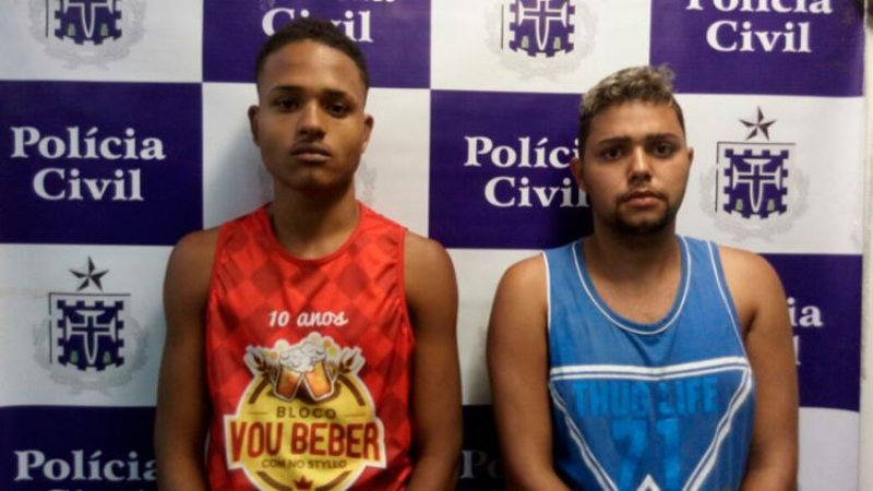 Gleidson e Lucas foram presos na ação. (Foto: Divulgação/ SSP-BA)