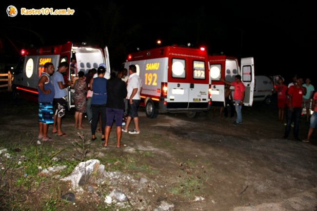 Cinco ambulâncias socorreram as vítimas acintadas. (Foto: Rastro101)