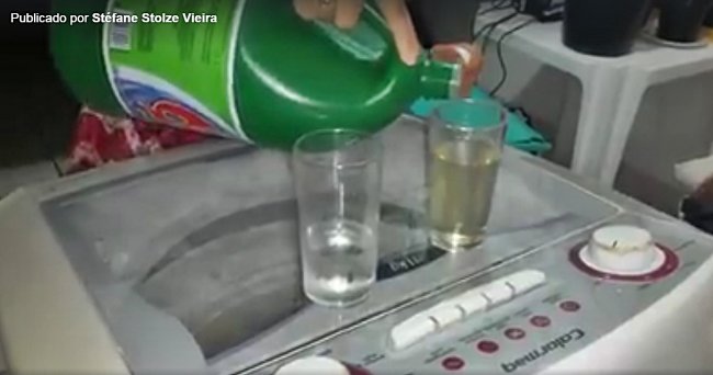 Vídeo feito pela psicóloga mostra o processo de reação química. (Divulgação)
