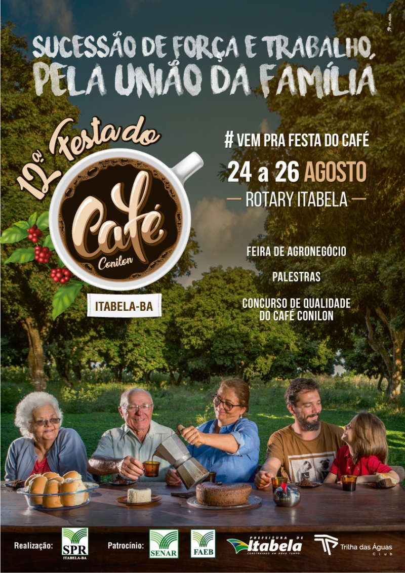 A Festa do Café acontecerá entre os dias 24 e 26 de agosto, no Rotary Clube de Itabela. (Divulgação)