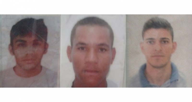Márcio, Luiz Lázaro e José Rogério, as vítimas do acidente. (Foto do site Acorda cidade)