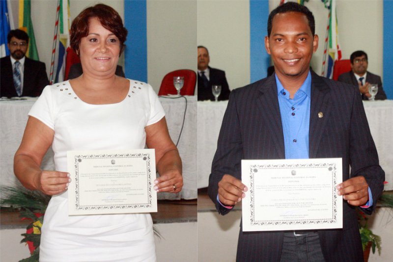 Prefeita eleita em Itagimirim, Devanir Brillantino, e seu vice Luizinho (Foto: aGazetaBahia)