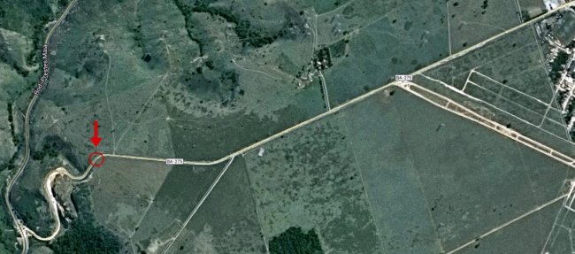 Imagem mostra o local do acidente. (Imagem: Google Maps)
