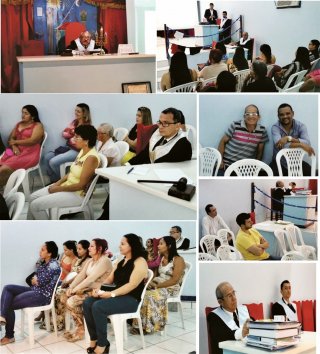 Várias pessoas participaram da palestra realizada na Loj Maçônica Augusto Gonçalves. (Wesley Gonçalves)
