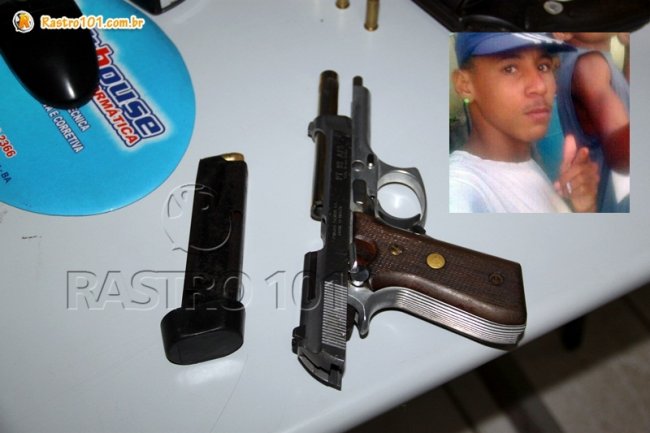 Maicon de Souza, conhecido como Maiquinho, portava a pistola 9mm e morreu em troca de tiros. 