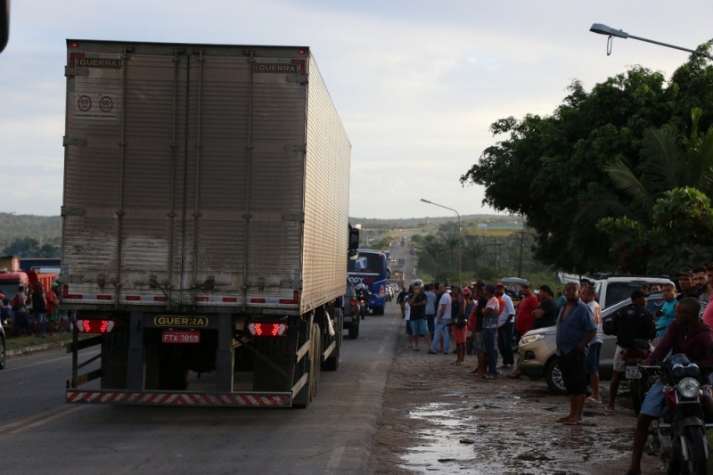 Trecho sendo liberado na Bahia. (Divulgação/SSP-BA)