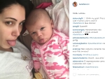 Bella Falconi publica foto inusitada com a filha Victória