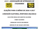 Associação de Veteranos de Itagimirim terá eleição para nova Diretoria