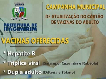 Prefeitura de Itagimirim inicia campanha municipal de vacinação