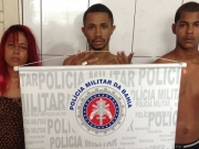 Polícia Militar realiza a prisão de traficantes em Itabatã