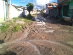 Depois de chuvas, ruas tornam-se intransitáveis em Vera Cruz, reclamam moradores